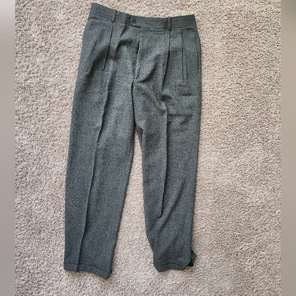 Bernard Zins Men's Black/Grey DressPants Size 34